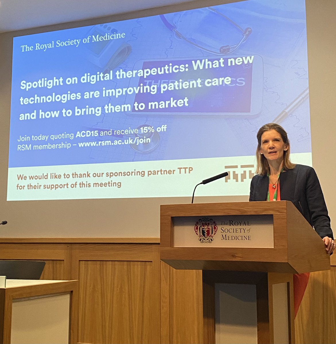 Dr Ruby Wang (@rcjwang) on Twitter photo #RSMDigiHealth Councilās <a href="/JuliaBManning1/">Prof Julia Manning</a> Kicking off our āSpotlight on #DigitalTherapeuticsā conference at <a href="/RoySocMed/">The Royal Society of Medicine</a> today š very exciting to be able to deliver the DHCās first in-person event at RSMHQ since COVID #digitalhealth #healthtech #precisionmedicine #RSMDigiHealth Councilās <a href="/JuliaBManning1/">Prof Julia Manning</a> Kicking off our āSpotlight on #DigitalTherapeuticsā conference at <a href="/RoySocMed/">The Royal Society of Medicine</a> today š very exciting to be able to deliver the DHCās first in-person event at RSMHQ since COVID #digitalhealth #healthtech #precisionmedicine