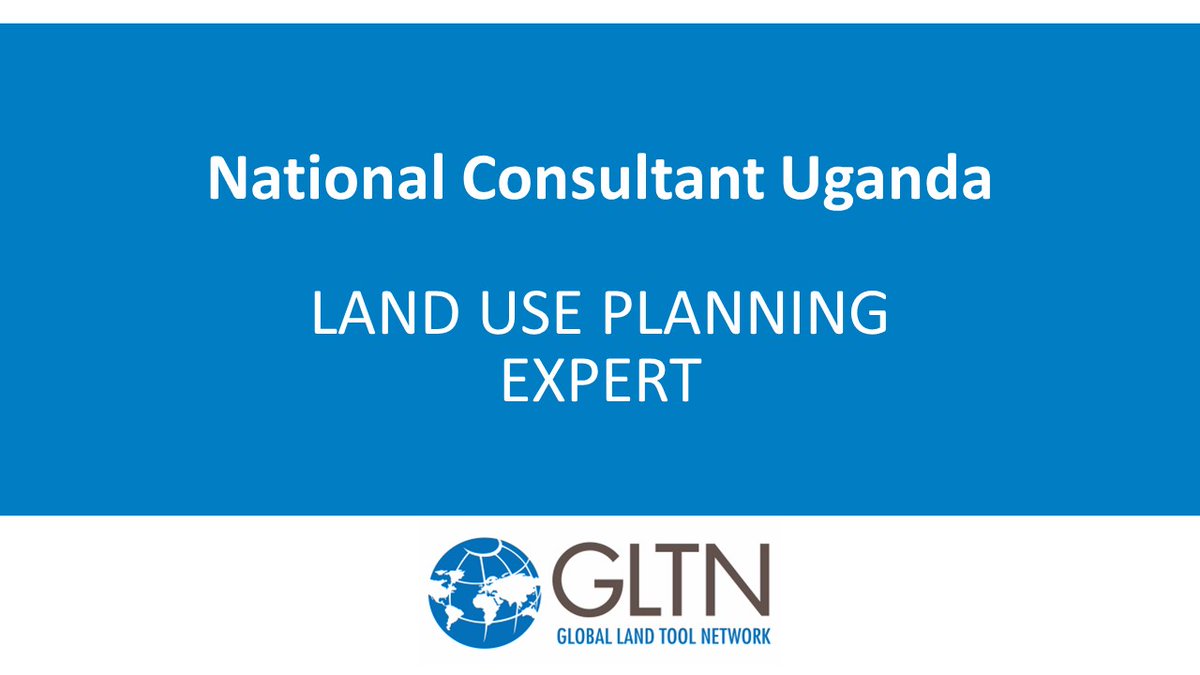 GLTNnews's tweet photo. @GLTNnews seeks a Land Use Planning Expert to develop guidelines for conducting Tenure Responsive Land Use Planning during customary, other land tenure registration and preparation of Physical Development Plans in Uganda. Apply before 26 Jan via Inspira https://t.co/1epKVt5rsG https://t.co/wiUxyhgoa4