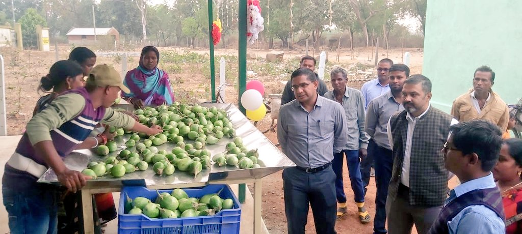 Dist_Kendujhar's tweet photo. ଜିଲ୍ଲାପାଳ କେନ୍ଦୁଝରଙ୍କ ଦ୍ୱାରା ଭଗାମୁଣ୍ଡା ସାପ୍ତାହିକ ବଜାର ନିକଟରେ ଏକ "ମହିଳା କୃଷକ ବଜାର" ର ଶୁଭଉଦଘାଟନ କରାଗଲା I

ଏହି ବଜାର ମଧ୍ୟରେ ବିକ୍ରୟ କେନ୍ଦ୍ର, ସାର ଓ ମଞ୍ଜି ଘର, ସୌର ଚାଳିତ ଶୀତଳ ଭଣ୍ଡାର, ପରିବା ବଛା ଖଳା ଇତ୍ୟାଦି ନିର୍ମାଣ କରାଯାଇଛି । ଏହାଦ୍ୱାରା ମହିଳା ଚାଷୀ ମାନେ ବଜାରକୁ ଆଣୁଥିବା ପନିପରିବାକୁ ସହଜରେ..
1/2 https://t.co/bEhCRqVeY0