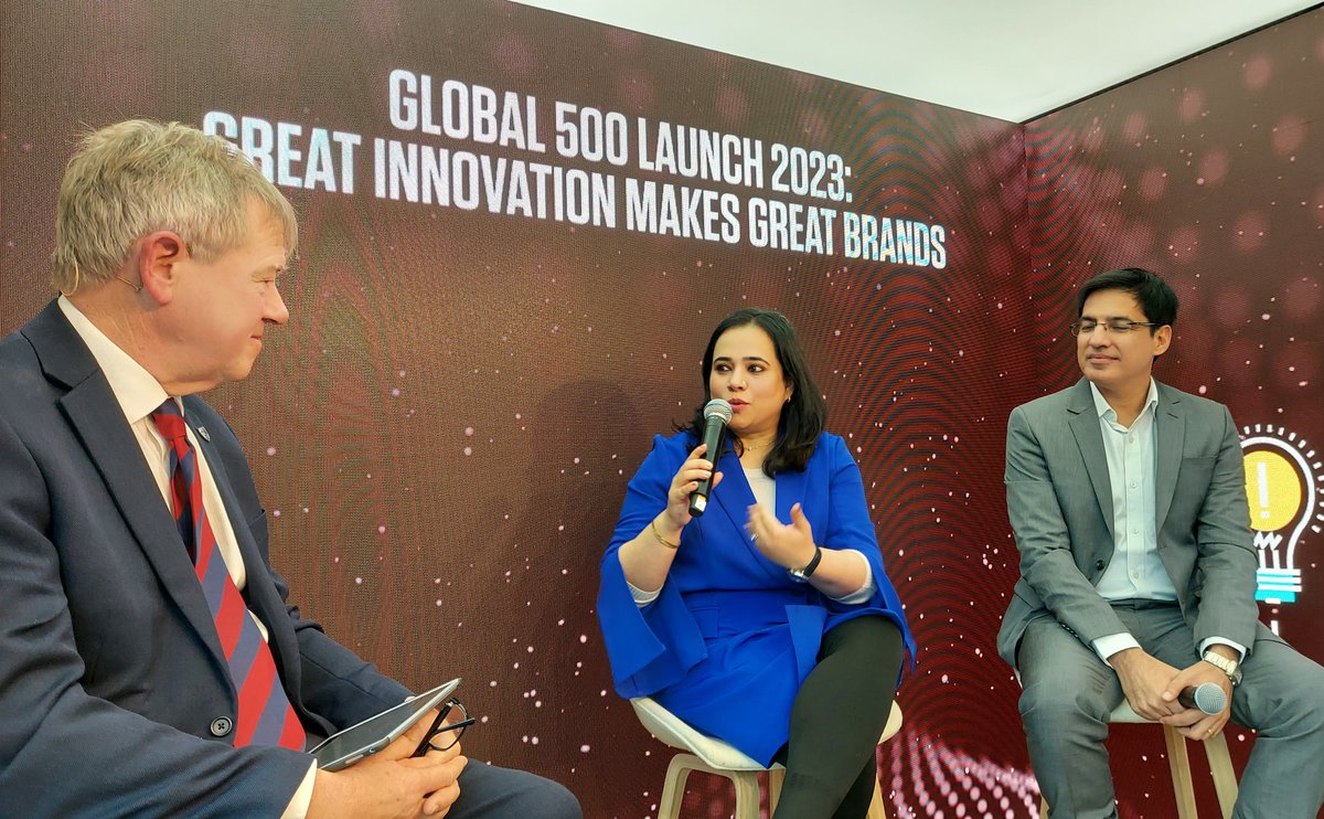 <a href="/davidhaighbrand/">David Haigh</a> @etisalatAnd <a href="/hdowidar/">Hatem Dowidar</a> Panel Discussion in conjunction with <a href="/Infosys/">Infosys</a> - "Great Innovation Makes Great Brands"

L-R
<a href="/davidhaighbrand/">David Haigh</a> Brand Finance CEO
<a href="/KanikaPal/">Kanika Pal</a> South Asia Sustainability Director, Unilever
<a href="/virmani_sumit/">Sumit Virmani</a>
Sumit Virmani, CMO, Infosys