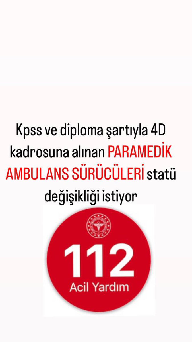 iamtrenchers's tweet photo. @nejatkocer @RTErdogan 112 Paramedik sürücüler (4d kadrolu) kadro statü değişikliği bekliyor acilen sayın @nejatkocer , sn @RTErdogan , sn @drfahrettinkoca , sn @suayipbirinci …

🇹🇷🇹🇷🇹🇷 https://t.co/N7j7Vpz8ER
