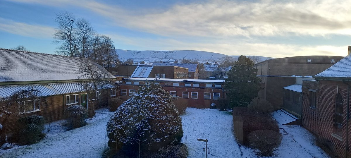 The snow lay round about...<a href="/ribbweb/">Ribblesdale School</a> 
#PendleHill for #EdtechHubs study tour.