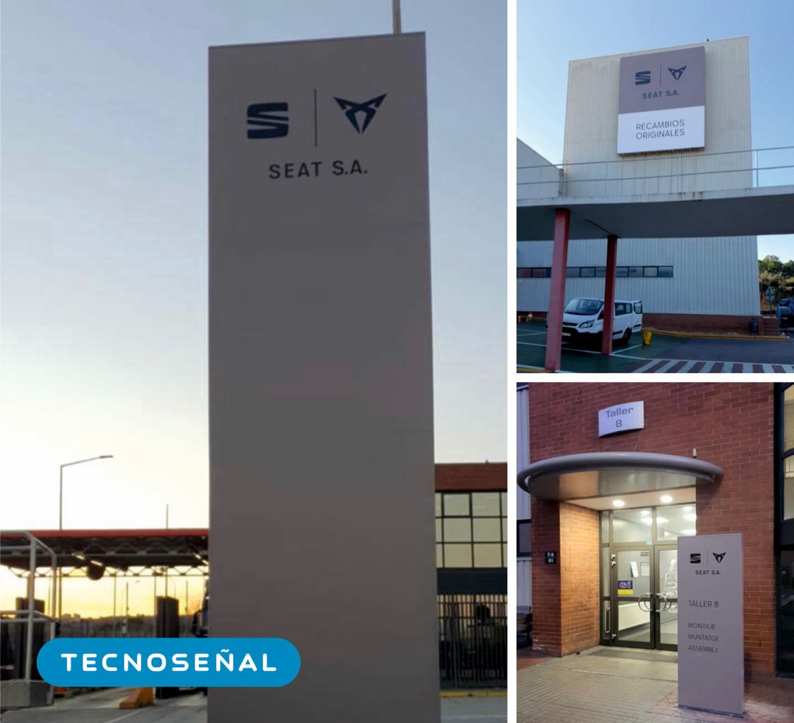 Tecnoseñal (@tecnosenyal) on Twitter photo Continuamos con el rebranding de <a href="/tuSEAT/">SEAT España</a> y <a href="/CUPRA_esp/">CUPRA España</a> en los elementos de imagen exterior como los monolitos y lonas publicitarias iluminadas, ubicados en la fábrica y edificios corporativos de la empresa SEAT, S.A. en Martorell.
#branding #imagencorporativa #seat #tecnoseñal Continuamos con el rebranding de <a href="/tuSEAT/">SEAT España</a> y <a href="/CUPRA_esp/">CUPRA España</a> en los elementos de imagen exterior como los monolitos y lonas publicitarias iluminadas, ubicados en la fábrica y edificios corporativos de la empresa SEAT, S.A. en Martorell.
#branding #imagencorporativa #seat #tecnoseñal