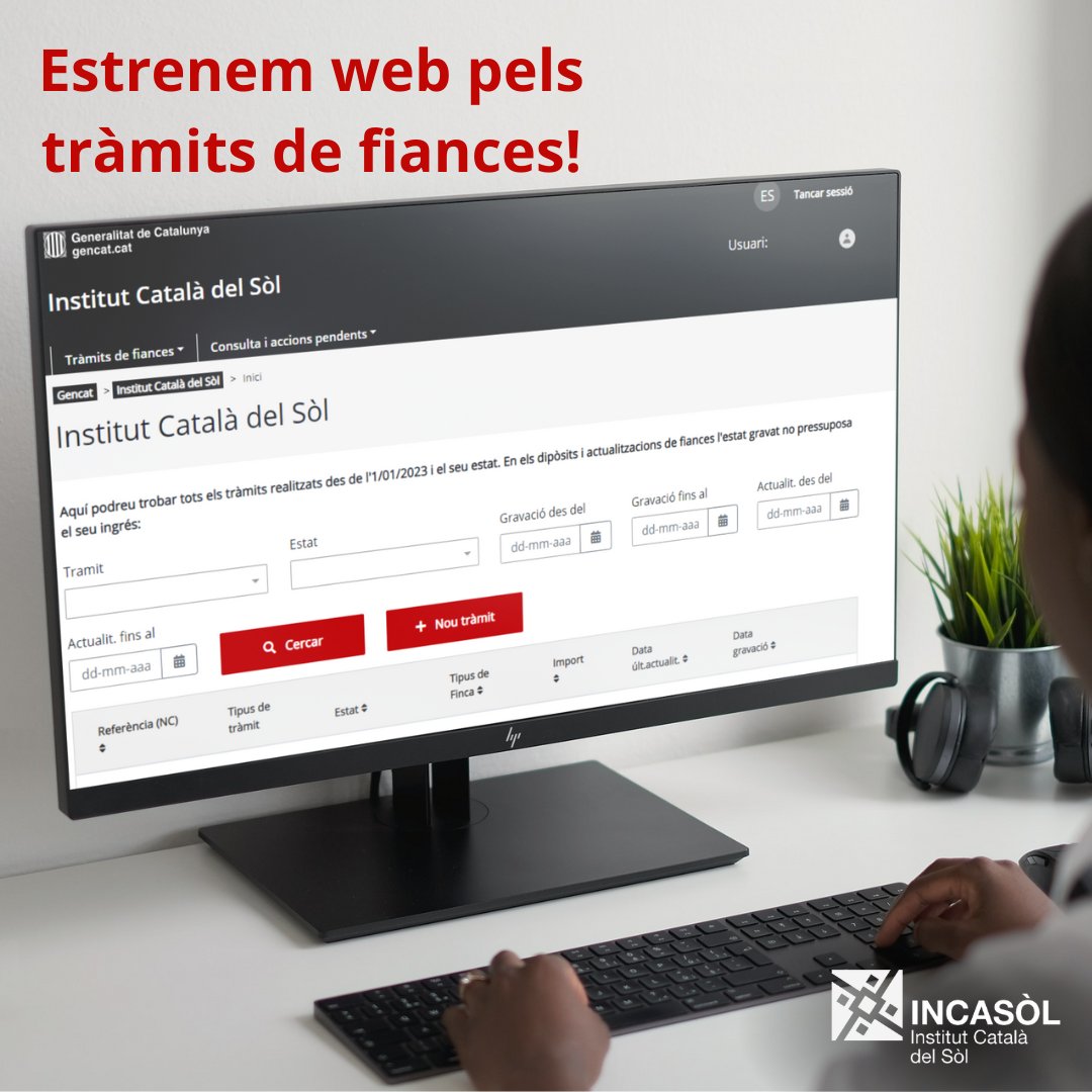 incasolcat's tweet photo. 🔴Modificació! A partir de l’1 de febrer estrenem la nova plataforma per fer els tràmits de #fiances en línia. Aquest canvi permet una plataforma més dinàmica, visual, intuïtiva i segura, que facilitarà l’accés als tràmits.

T’expliquem tot el que et cal saber 👇🏽 https://t.co/IEwZoNMUCi