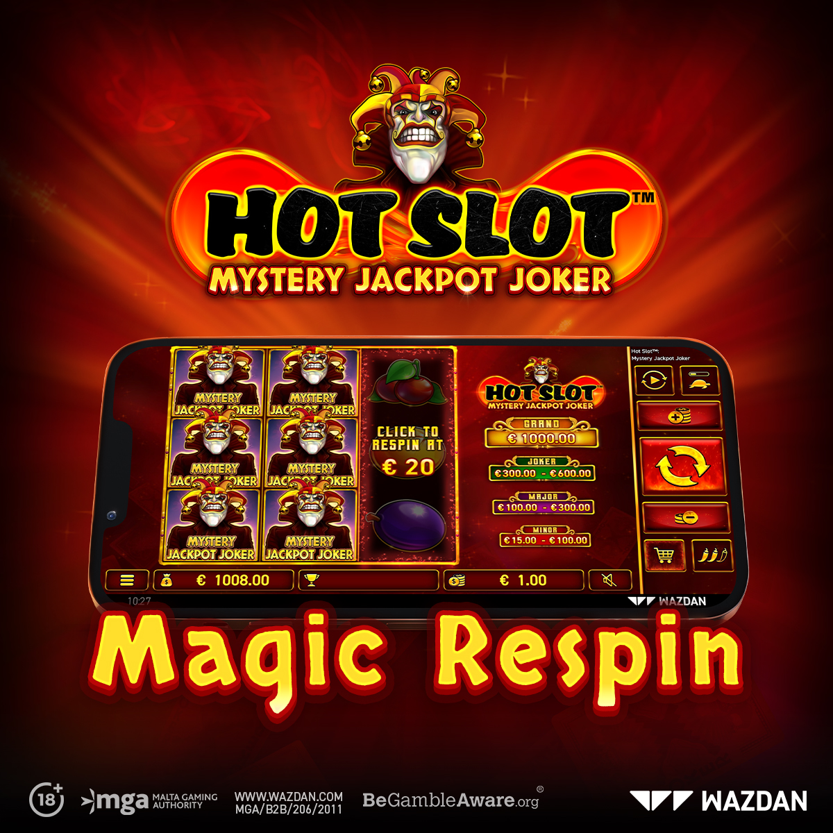 Get ready for a super thrilling adventure with Hot Slot™: Mystery Jackpot Joker! &#127183; Use the Magic Respin feature to help you spin your way to the Grand Jackpot! &#129313;

18+ | Play Responsibly

&#160;&#160;