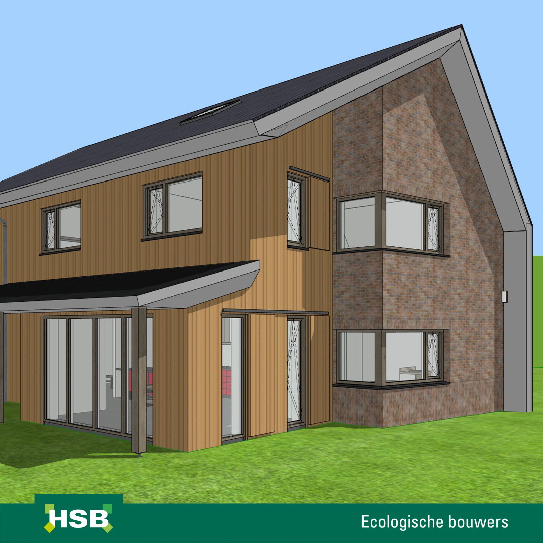 HSBeco's tweet photo. In Beverwijk starten we binnenkort met de bouw van deze vrijstaande biobased villa. Een ecologisch hoogstandje, ontworpen door Breddels Architecten. Highlights? Zie: https://t.co/gS2PDIDYJI 
#biobasedvilla #houtenskeletbouw #opvanghemelwater #sustainability https://t.co/gNL7aw3E06
