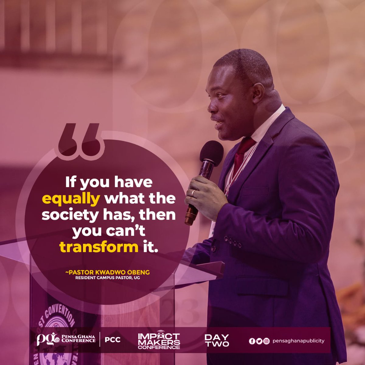 pensaghana1's tweet photo. π°π°π°
β¨ Recapping PGC'23πππ₯³
πΈ| Excerpts from βThe Values and Principles of the Kingdom of Godβ during the just ended Impact Makers Conference with Pastor Kwadwo Obeng.
βͺ| Pentecost Convention Centre.
#PGC23 | #IMC23 | #ImpactMakers | #MaximumImpact | #GetIntegrated https://t.co/EHLd1ITLmQ