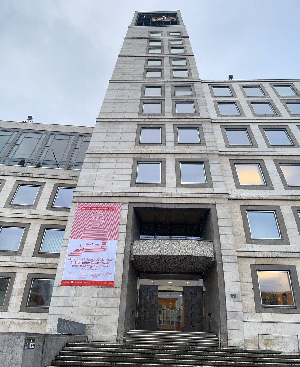 HEUTE Rathaus MORGEN Hospitalhof! Die 2. Stuttgarter #Zukunftsrede mit Xiao #Yiwu und Begleitprogramm (Diskussion „#Digitalisierung und #Überwachung“ mit Stefan Brink, Katika Kühnreich und Michael Resch, @HLRS_HPC)

👉🏼 Zukunftsrede &amp; Begleitprogramm izkt.uni-stuttgart.de/veranstaltunge…
#China