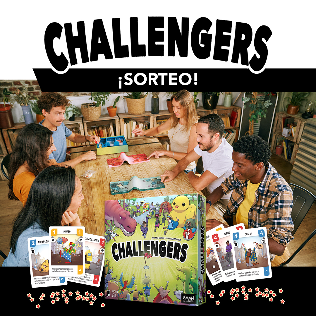 ¡Sorteamos una copia de Challengers! ¿Quieres optar a ganar este juegazo?

✔ Sigue esta cuenta
✔ Haz RT
✔ Menciona a un amigo que no puede faltar en tu próximo torneo de Challengers!

Tienes hasta el 24 de Enero. ¡Mucha suerte, retadores!