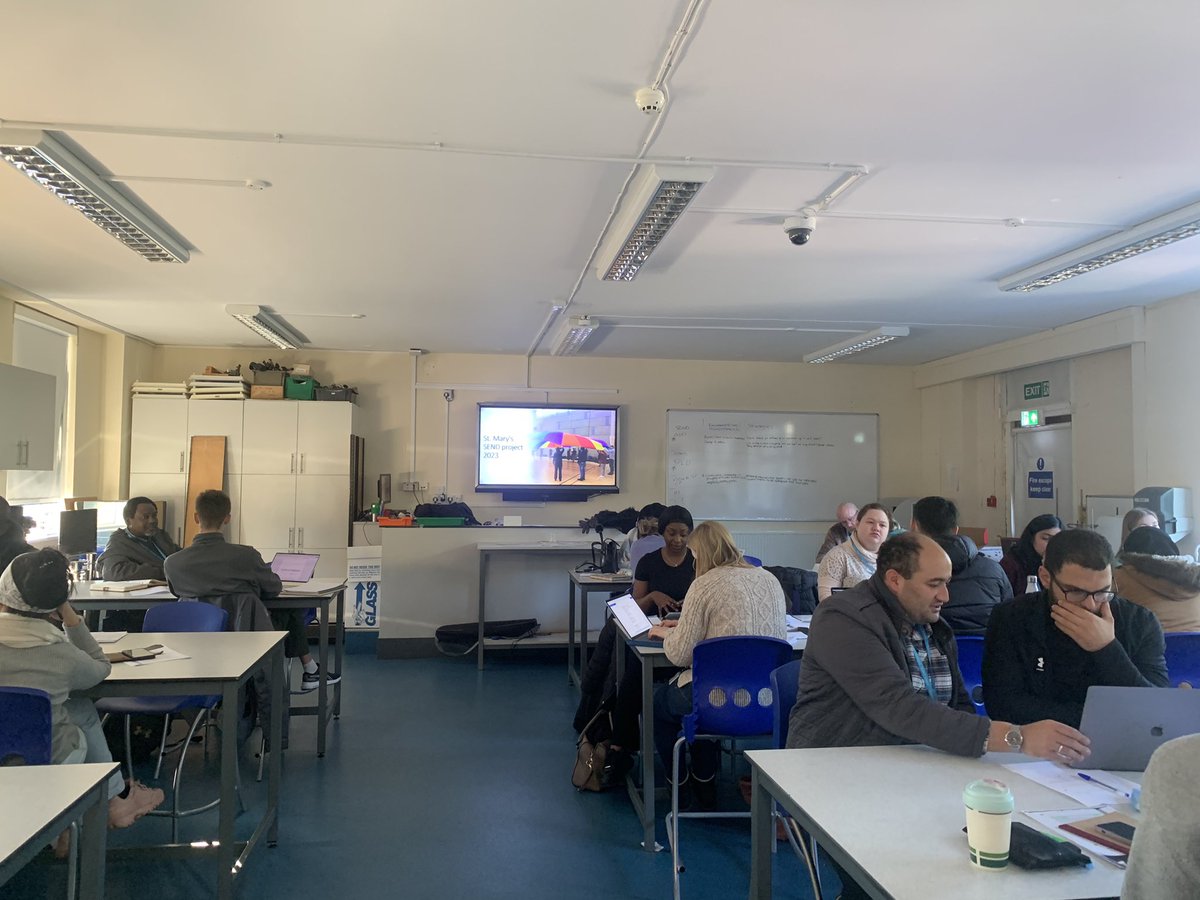 stmaryssecsci's tweet photo. Following on from our pupil practical day, our amazing @TeachStMarys science trainees planning for their SEND project. Activities include, Egg parachutes, diffusing skittles, @LASARcentre  spinners, energy dissipation and robotic recycling. Lots to look forward to! https://t.co/BiFnbV750z