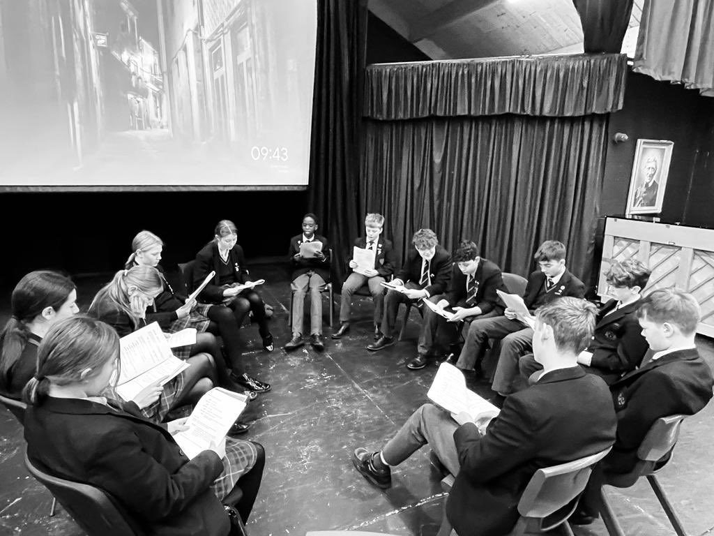 OPS_OratoryPrep's tweet image. This week, Year 8 have been exploring a variety of thought-provoking themes including peer pressure, leadership, and following the rule of law, in their gritty new play “The Trouble With Young People Today” by Alison Chaplin.

#drama #play #OPSLearning