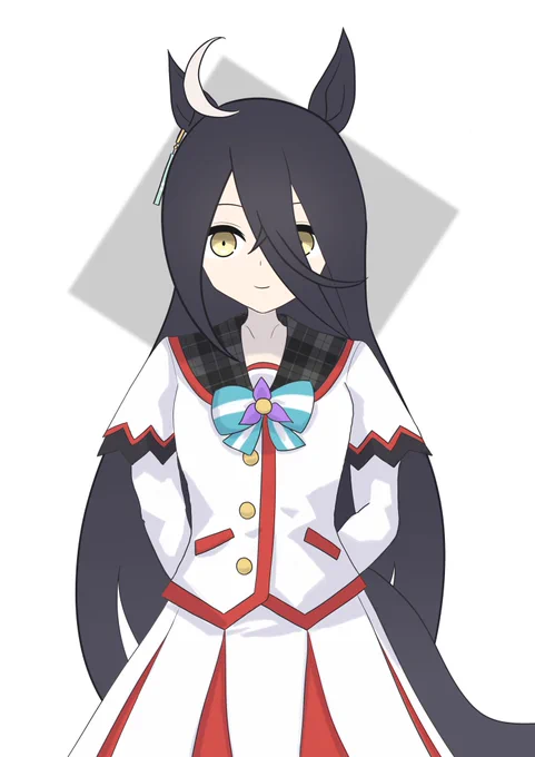 タルマエの勝負服を着たカフェ(タルマエガチャ引いたら来たので)#ウマ娘 #マンハッタンカフェ 