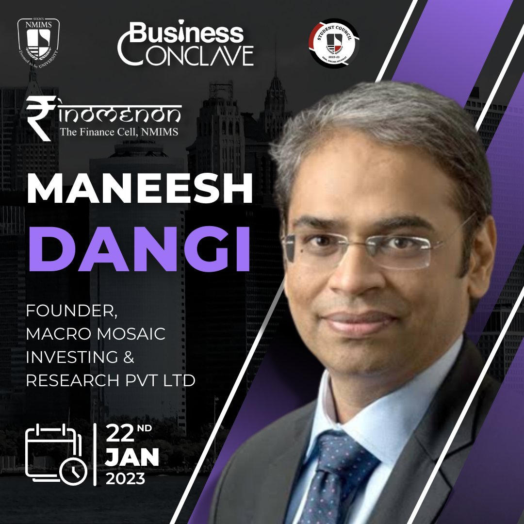 nmims_finomenon's tweet photo. Finomenon is extremely honored and thrilled to have @notarandomwalk for a Fireside Chat at Business Conclave 2023. 😃

Get a chance to catch him live on 22nd January, 9 AM Onwards!⏰
#Finance #MBA #investment https://t.co/iD19tSBwem
