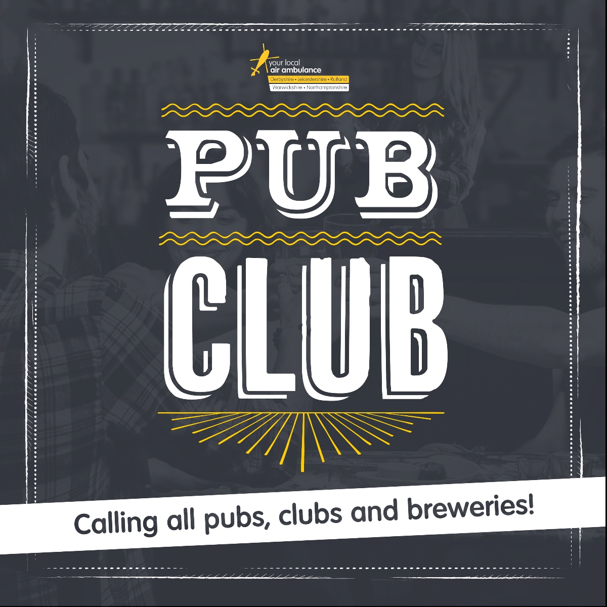 Are you a landlord, brewery or a regular visitor to your local pub? Why not get involved in rallying your community to fundraise for The Air Ambulance Service by joining our Pub Club.

More information: bit.ly/3CTBGsQ
#pubclub #charity #airambulance