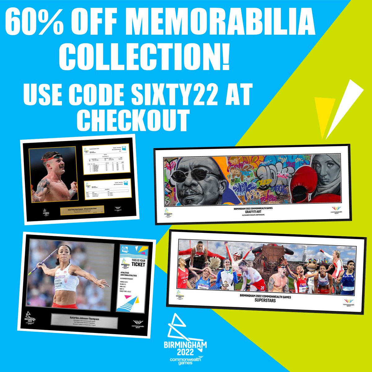 Shop 60% off Memorabilia!

Last chance clearance offers are now on, with just days left to purchase some incredible pieces! 😍 

Use code sixty22 at checkout to save today ⬇️

shop.memoriesbirmingham2022.com
