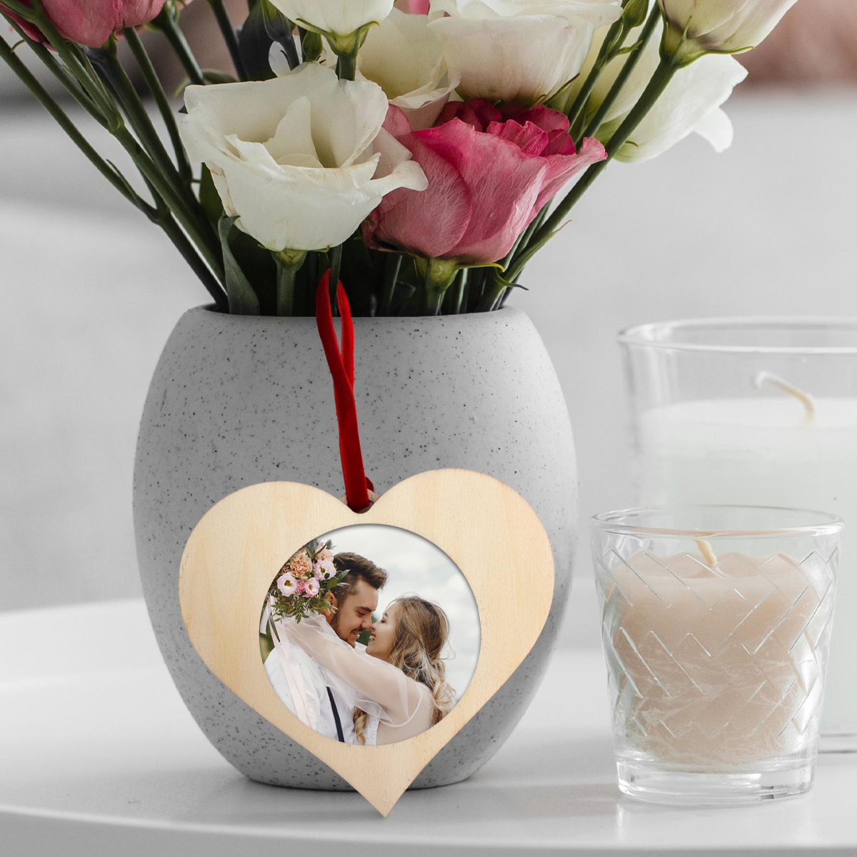 New for this Valentine's Day! ❤️
The beautiful personalisable photo insert Wooden Heart Ornament. 

#Adventa #Innovation #personalisation #gift #ValentinesDay #photogift