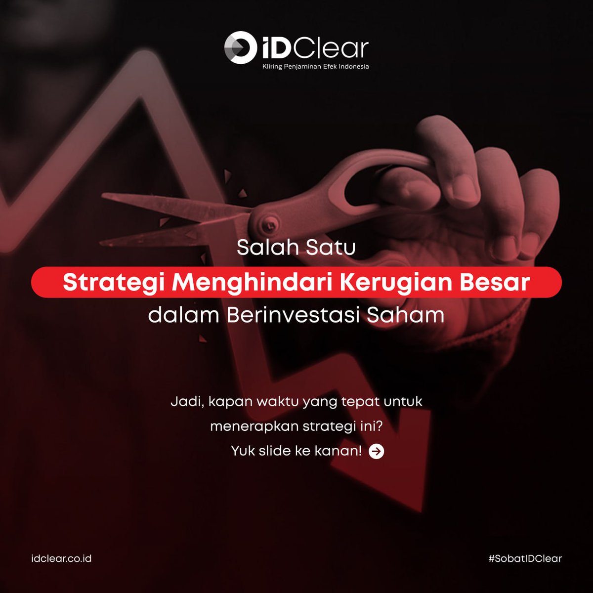 Ask_IdClear's tweet photo. Cut Loss merupakan salah satu strategi untuk menghindari kerugian besar dalam berinvestasi. Namun, strategi tersebut harus dilakukan dengan waktu yang tepat! 

#KPEI #pasarmodal #kliring #bursaefek #idclear #Ekonomi #EdukasiPasarModal #Investasi #investasisaham #saham https://t.co/qvBujVJPKt