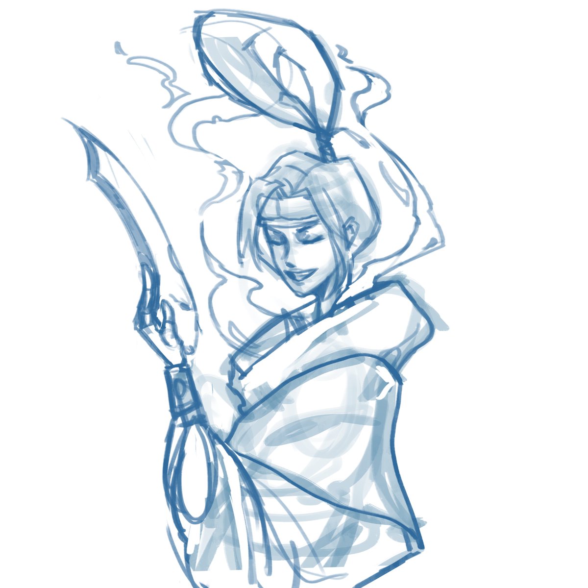 sacharner's tweet image. final vs sketch : Sandra #Pyre #fanart 💚‼️