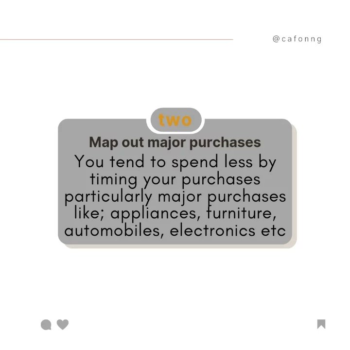 CafonNg's tweet photo. Swipe⏩ to read the five most important tips to help you spend less money and still get value from the products you buy.

#spendlesssavethedifference
#consumerprotection #consumereducation #consumersinnigeria #savemoney #consumerprotectioninnigeria https://t.co/HehLjRLfGS