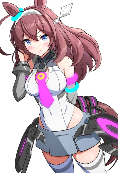 ラフやら線画やらを上げたブルボン～今回は構図パースを勉強しつつ描いてみた#ミホノブルボン#ウマ娘プリティーダービー 