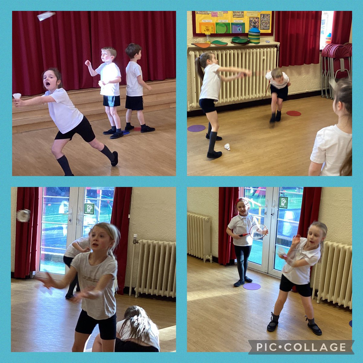 FRISroom14's tweet photo. In PE we have started working on our striking skills, catching and passing a shuttlecock for badminton. #frisPE ๐ธDo you like our action shots? ๐ธ๐๐๐ผ https://t.co/JiY0AYBERt