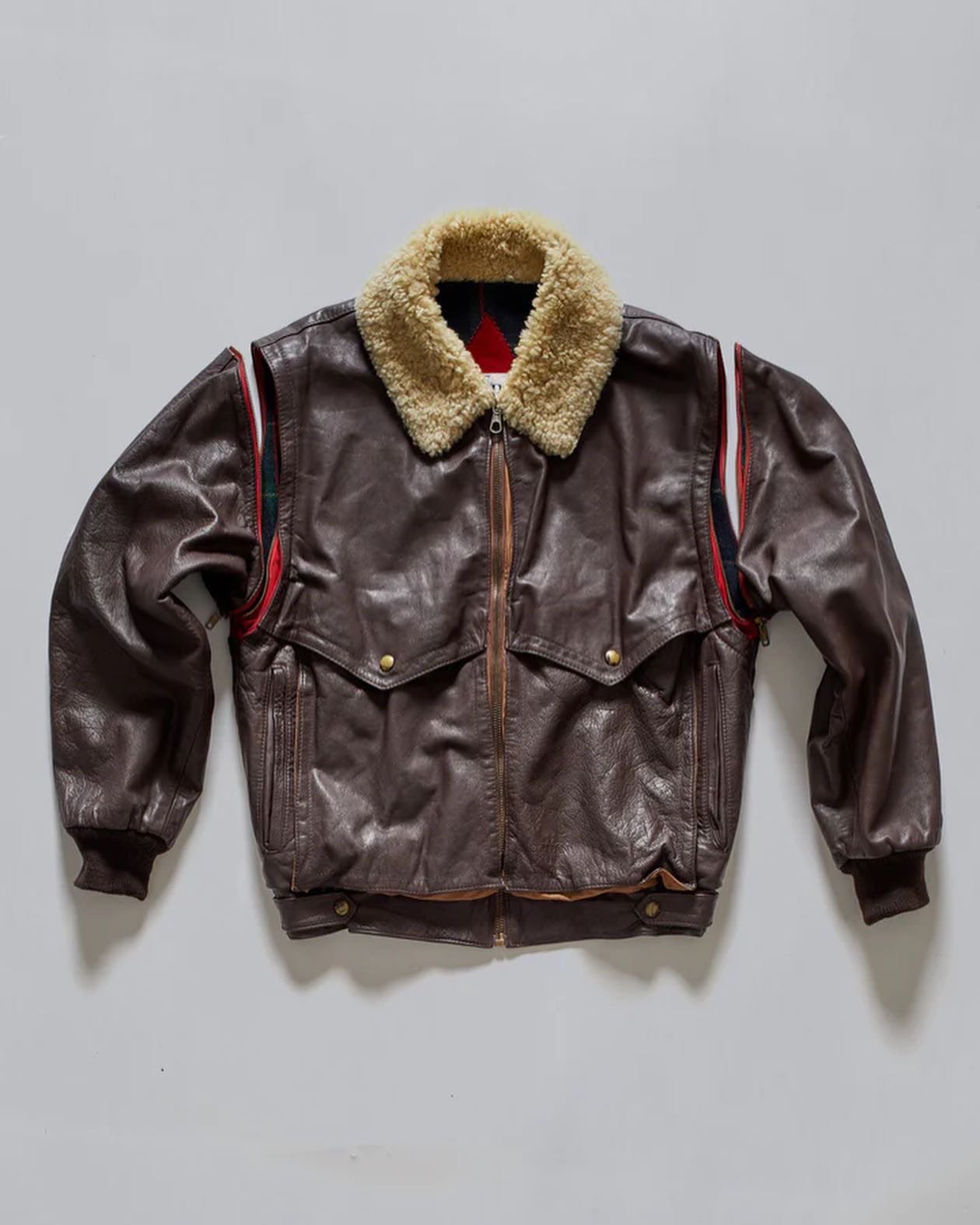 Cp leather cheap jacket