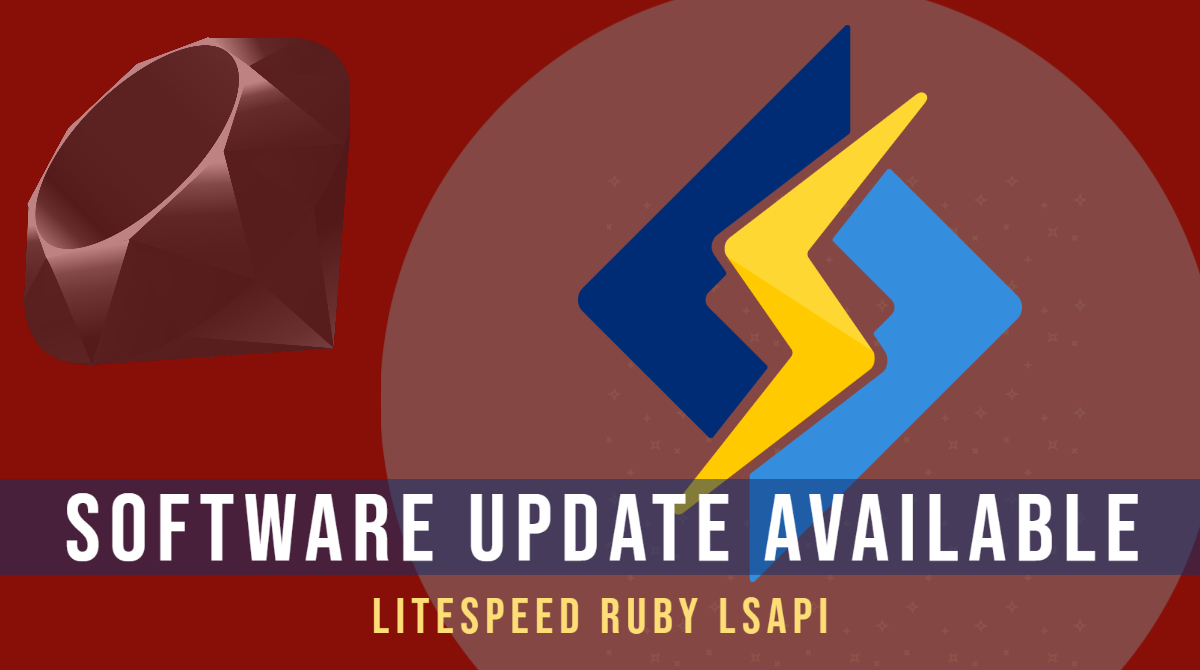 litespeedtech's tweet image. RELEASED: Ruby LSAPI v5.4! This release consists of bug fixes. litespeedtech.com/open-source/li… #LSAPI #RubyonRails