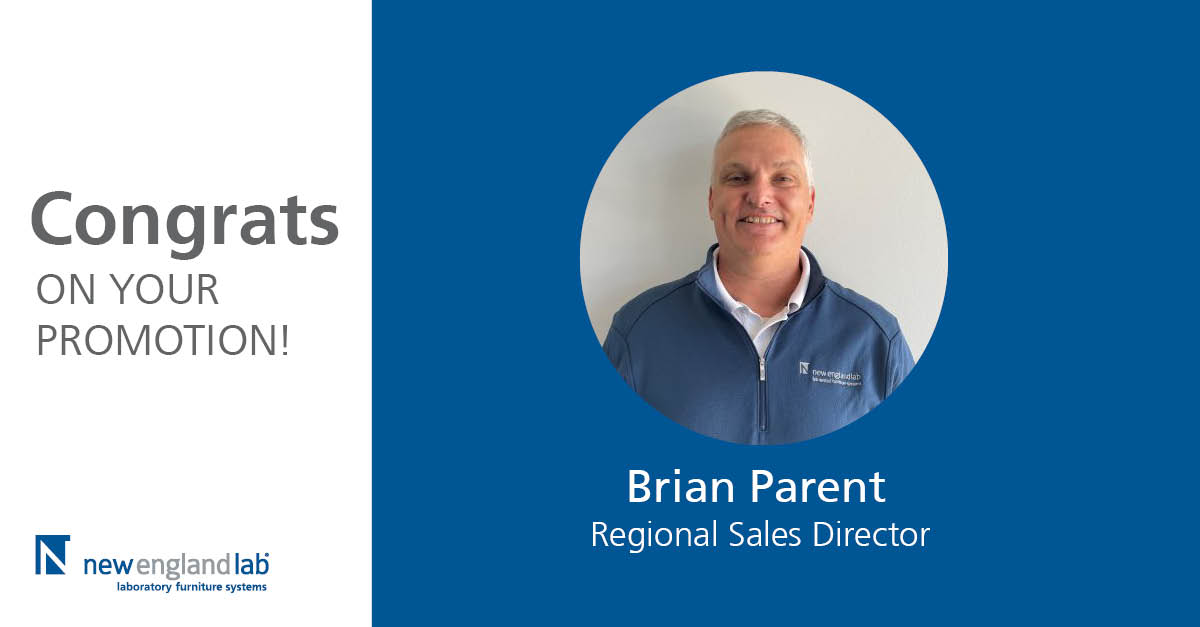 New England Lab is pleased to announce the promotion of Brian Parent to Regional Sales Director. We're excited for Brian to step into this new leadership role, where he will lead and grow our sales team. Congratulations Brian!