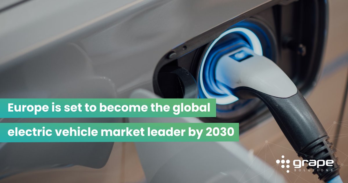 Grape_Solutions's tweet image. The European Parliament and European Council set an agreement in June 2022 that all new cars registered in Europe will have zero-emission by 2035. The ambitious strategy also creates new opportunities for e-mobility stakeholders in the technology market. hubs.la/Q01yrdgz0
