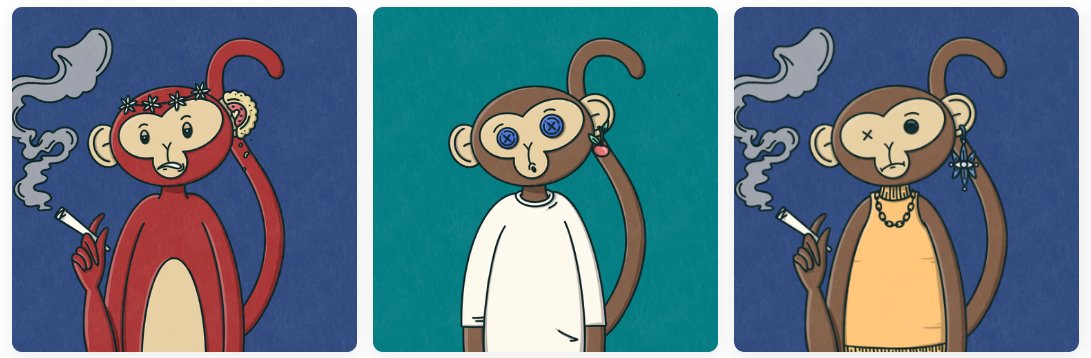 Grabbed some <a href="/MonkeyTripNFT/">Monkey Trip (Sold Out)</a> 
Low floor, seems promising!