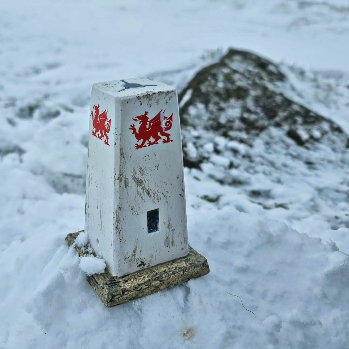 ashermarley's tweet image. My very own miniature replica Fan Frynych trig point ❤️ @OSleisure #trigpoint #breconbeaconsnationalpark #BreconBeacons