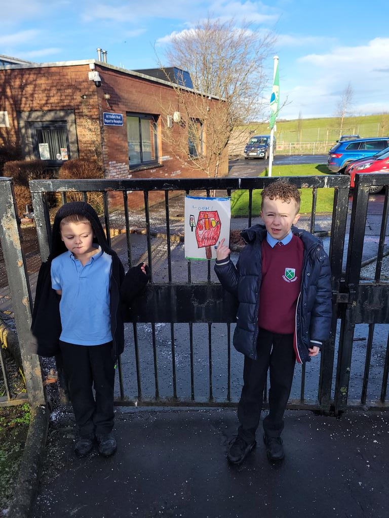 crosshill_ps's tweet photo. #Crosshillclass1 #Crosshillclass2 #JRSO #RoadSafety Our Jrso committee making road safety awareness posters and thank you for safe parking posters from our school gate and community today #thinkchild https://t.co/lJT89TEZ92