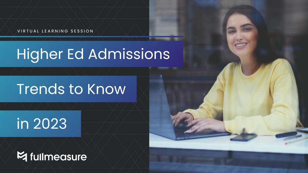 Is your admissions team ready to succeed in 2023? Join us on Jan. 31 at 2 p.m. ET for a free virtual learning session where you’ll discover 10 trends higher ed admissions teams need to know this year. 

Save your spot at go.fullmeasure.io/admissions-tre…

#highered #admissions #edtech