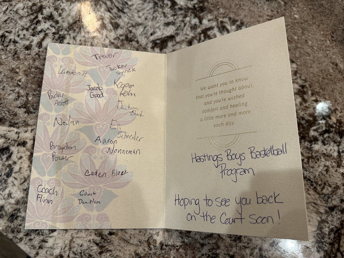 Thank you <a href="/HastingsTigerBB/">Hastings Boys Basketball</a>