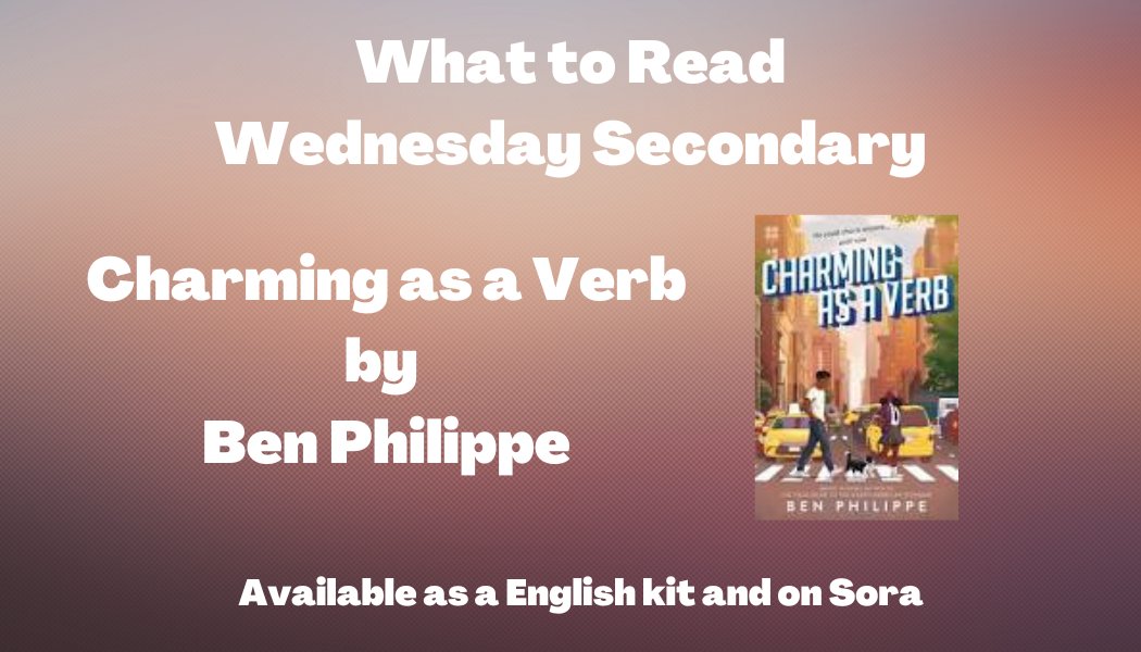 What to Read Wednesday - Charming as a Verb by Ben Philippe is a captivating YA novel about ambition, sacrifices and mistakes. Available as an English kit from the LRC or eBooks on Sora. #LRCCheckItOut <a href="/HCDSB/">Halton Catholic DSB</a>