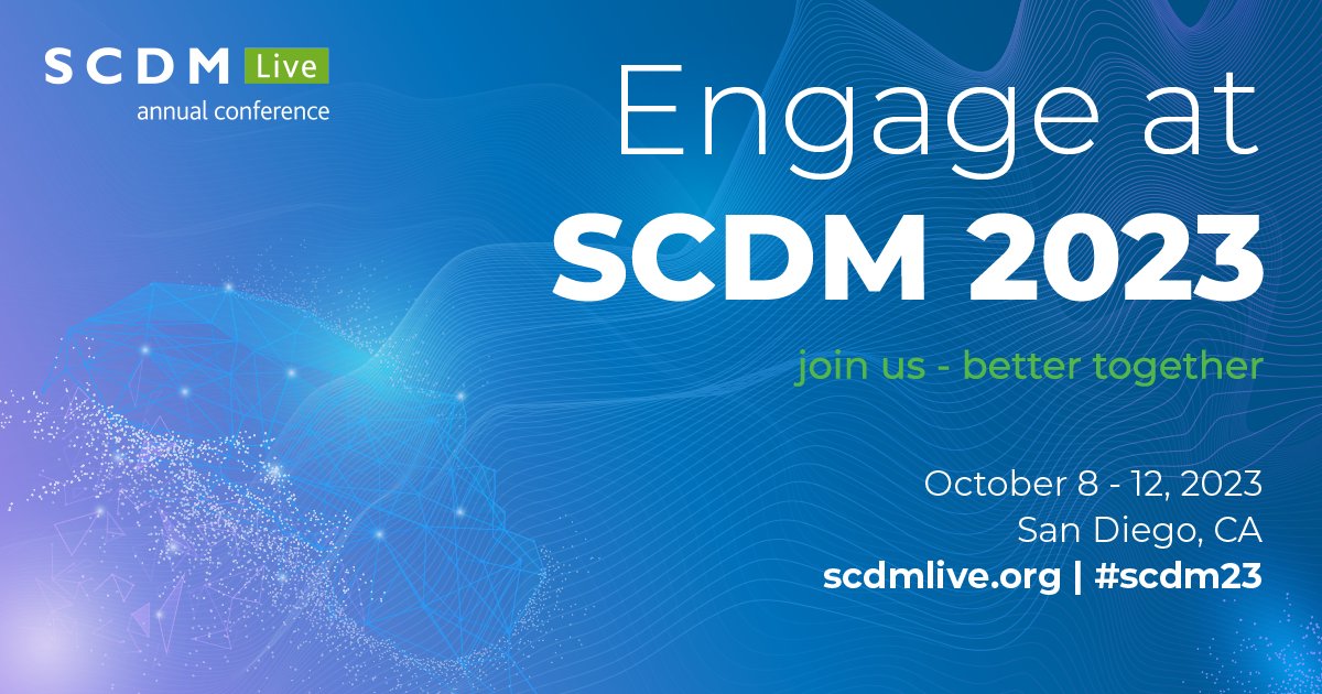 SCDM_DataDriven's tweet image. 📢Call for Session Proposals ends this Sunday, January 22! Build an inspiring and unique session for #SCDM2023 and make your voice heard in the #CDM industry.

Read our step-by-step guide and submit your idea: bit.ly/3WsTLFm

#clinicaldatascience #dataintegrity