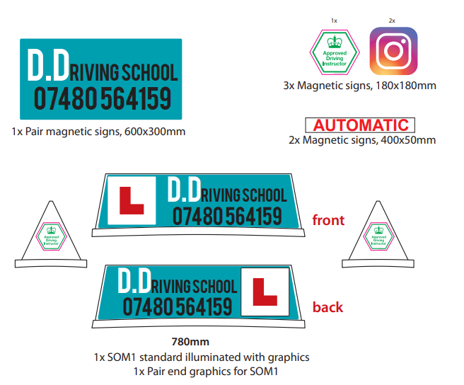TopNotchSigns's tweet photo. Top Notch Signs can supply all your driving school signage needs #rooftopbox #schoolofmotoring #drivingschools #learnerdrivers https://t.co/eQyOobuwQT