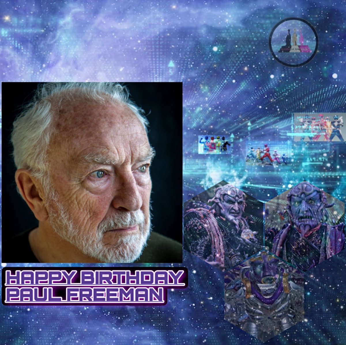 triofthegrid's tweet photo. Happy birthday to the amazing Paul Freeman, also known as the villainous Ivan Ooze from Mighty Morphin Power Rangers: the Movie!!! 💜💜💜 Enjoy your day!!! He had so many fun quotes!!!! #powerrangers https://t.co/zvbRTzKQJK