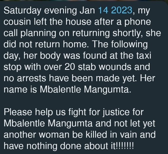 VuyileZulu23's tweet image. Please help us find Justice for Mbalentle Mangumta please 💔🙏😢 This took place in Mount Ayliff Eastern Cape Egoso location #sapsEC