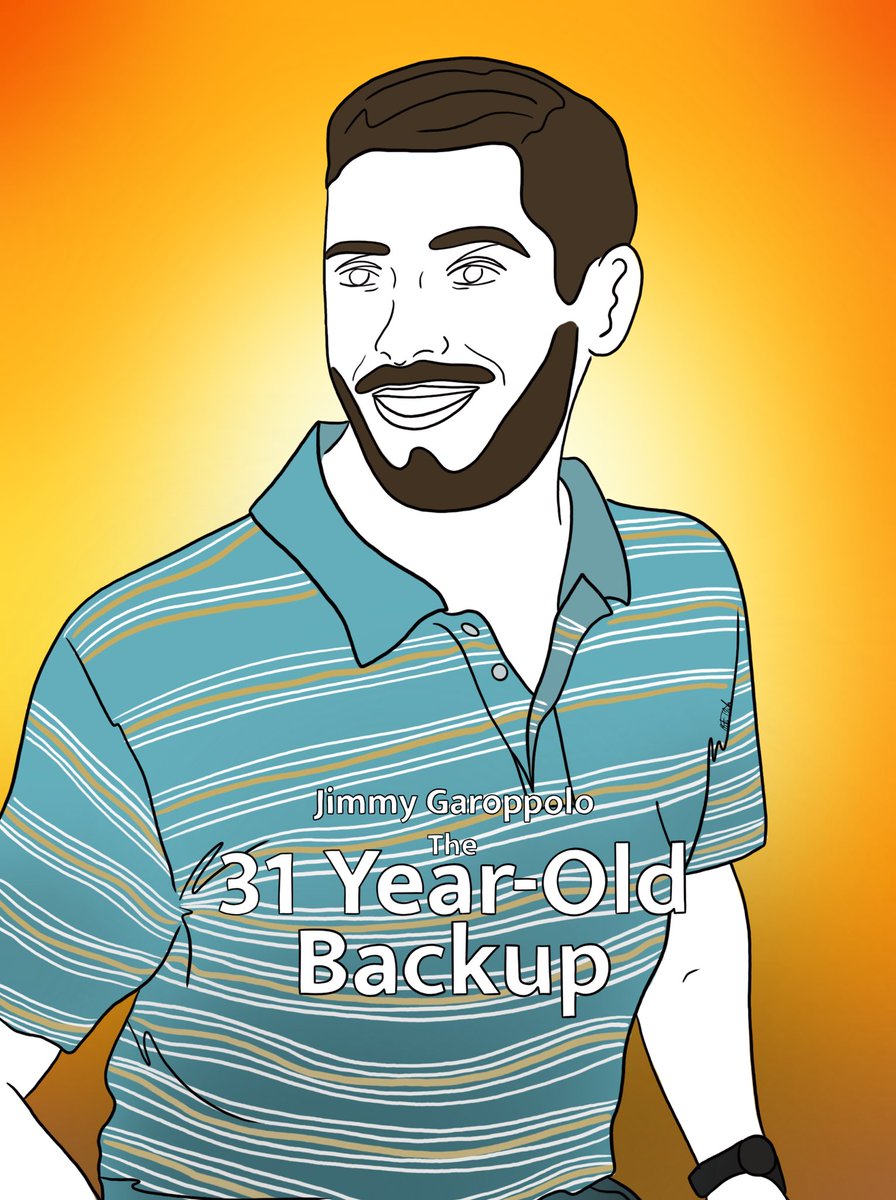 ritaoak_art's tweet photo. Drawing Jimmy G every day until he gets traded. Day 350: https://t.co/cLIrbT456f