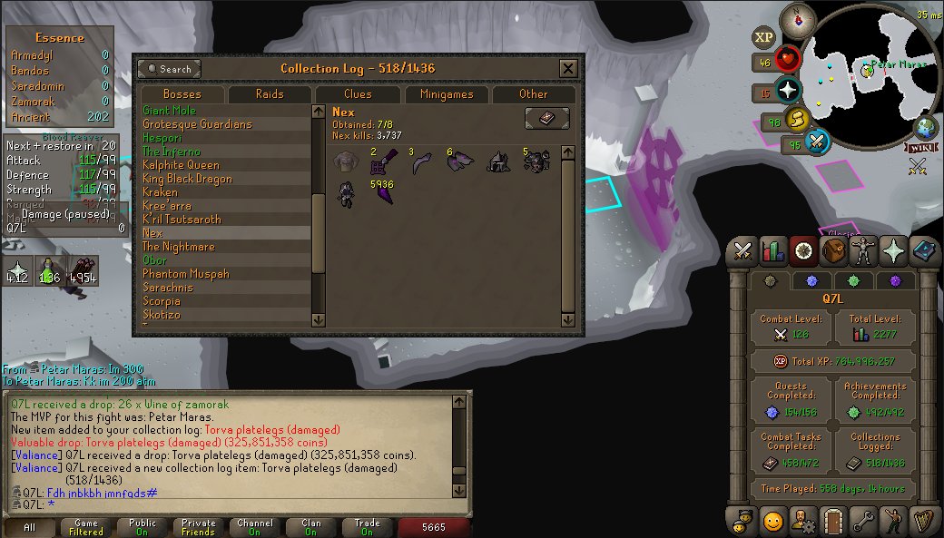 Full torva/nex items finished LFGGG IM FREE