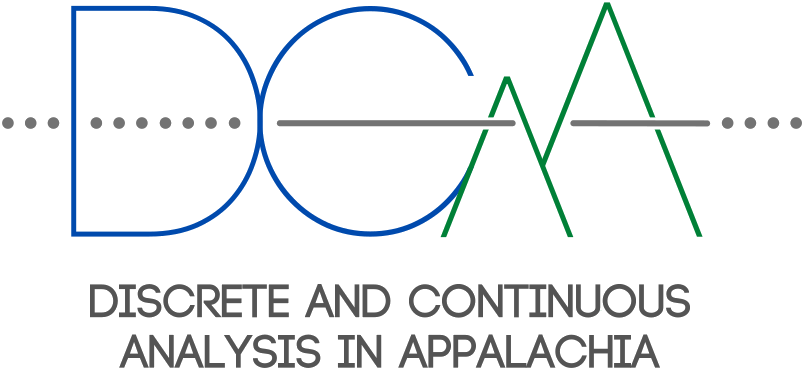 tomcuchta's tweet photo. Please to announce the second year of our REU Discrete and Continuous Analysis in Appalachia. Participants will receive free housing and stipend for the program over summertime.

Applications are now open: https://t.co/VtgffOul7m

Please spread the word to your undergraduates!! https://t.co/uHbS4VXgAo