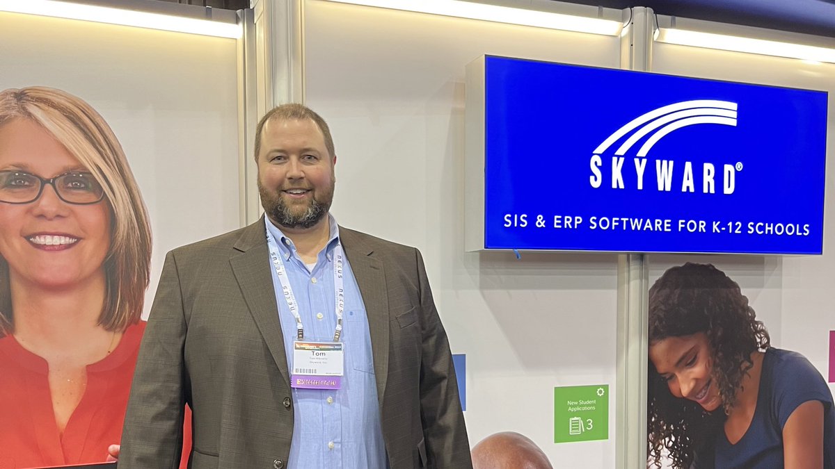 Skyward_Inc's tweet photo. Rise and shine: Day one of #EdCon2023 is here!🌤️ 

Grab some coffee and get ready for a day full of #K12 connection, innovation, and fun. @Hollyl_skyward, @TomN_Skyward, @JenL_Skyward, and  @RyanDSkyward are ready to go here at booth 805! 

 @WisconsinASBO   @WASBWI   @WASDA https://t.co/Hl9OsAuCdP