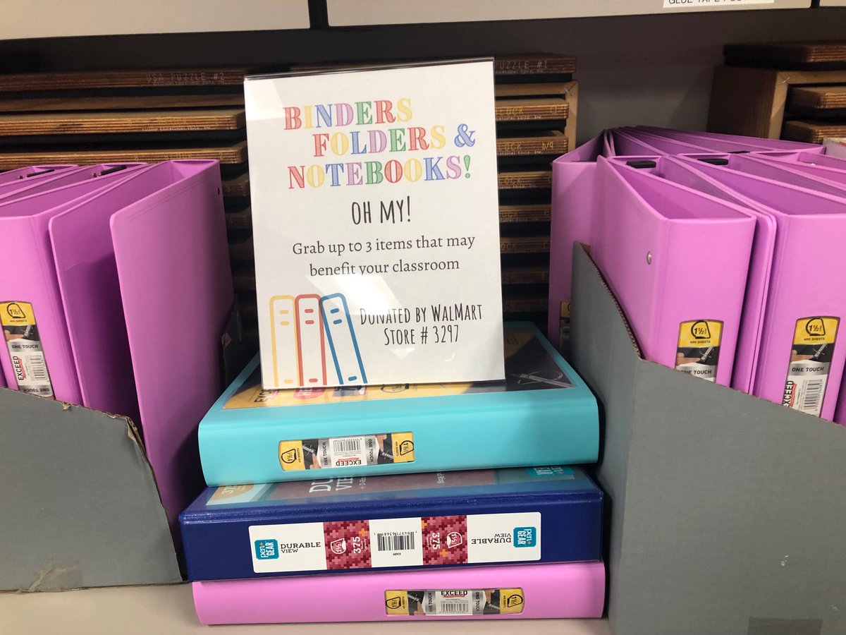 BFisram's tweet photo. Thank You PTO for a school supply treat !! We have the best PTO here @CFISDHolmsley @HolmsleyPTO Thank You @Walmart for the donation of school supplies for our Holmsley Staff!!! https://t.co/b3nGJUOvBm