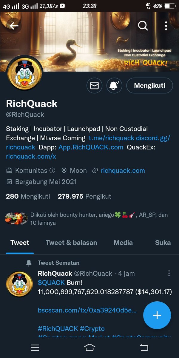picklucky_88's tweet photo. @RichQuack doubtless $QUACK #RichQUACK #QUACK #QUACKattack Notis Always ON🔔🔔 https://t.co/u0wNpMmXvc