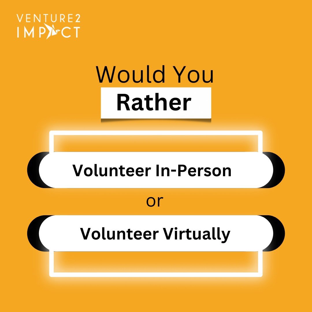 Choose your own adventure! 

Which do you prefer? Let's hear from you.

#nonprofit #corporatevolunteering #makeanimpact #virtualvolunteering