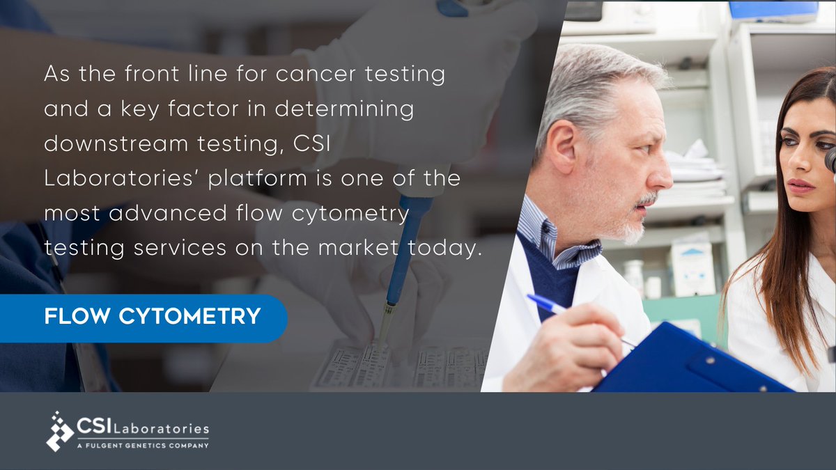 FulgentOncology's tweet image. The right technology is important in laboratory operations, which is why CSI has invested in powerful equipment within our laboratories. We provide expert hematopathology consult services for difficult flow cytometry cases. Learn more: bit.ly/3zACZJd

#CSILaboratories