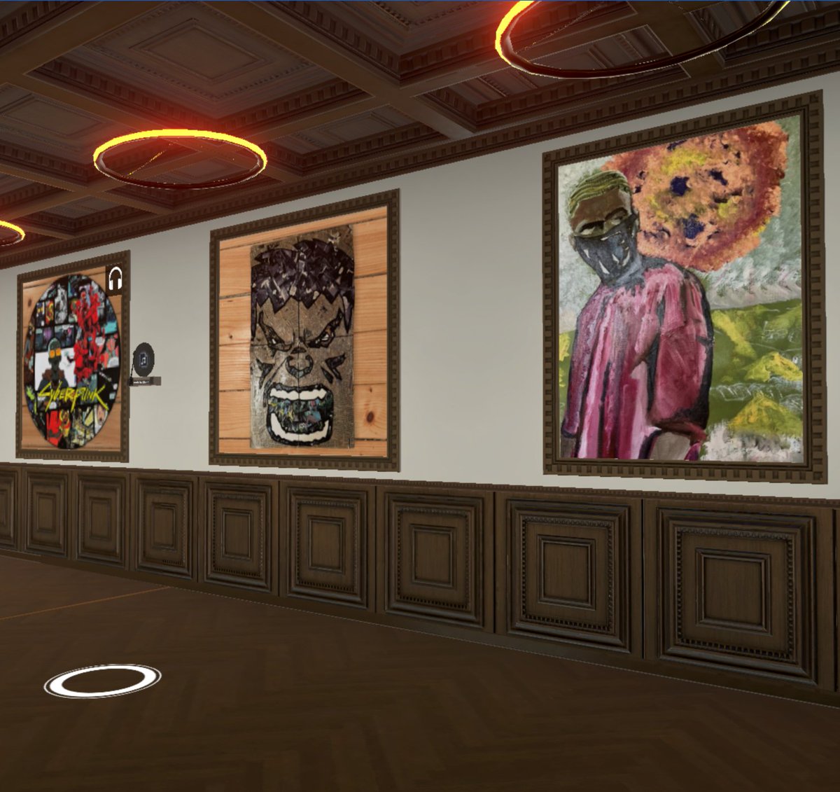 CultureVerse2's tweet photo. T’onna Clemons is an Ann Arbor-based freelance painter and muralist, focusing on “conveying and capturing the emotions of the African American experience currently in America.”

We worked with T’onna to build a  #virtual #3D gallery to highlight her work: https://t.co/r1bzI0hxMI https://t.co/xzcQsdJdrL