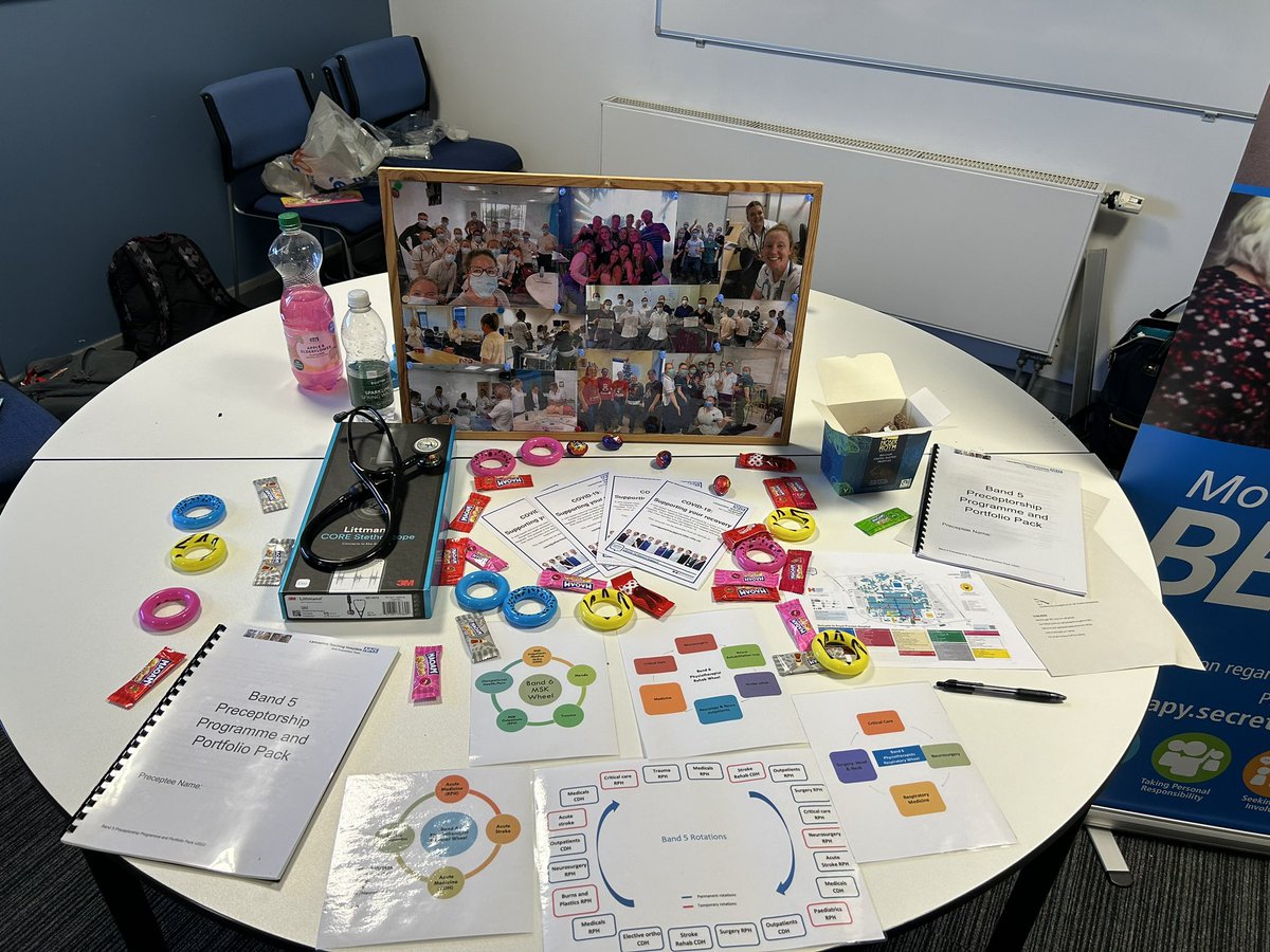 Flying the <a href="/LancsHospitals/">Chorley & Royal Preston</a> flag at <a href="/uclanphysio/">@uclanphysio</a> careers afternoon. V busy with lots of prospective Band 5’s &amp; loads of great feedback from students about their treatment on placement with us &amp; the lovely atmosphere in Core Therapies🥳 <a href="/JoPerry28059408/">Jo Perry</a> <a href="/lucyrosephysio/">Lucy J</a>