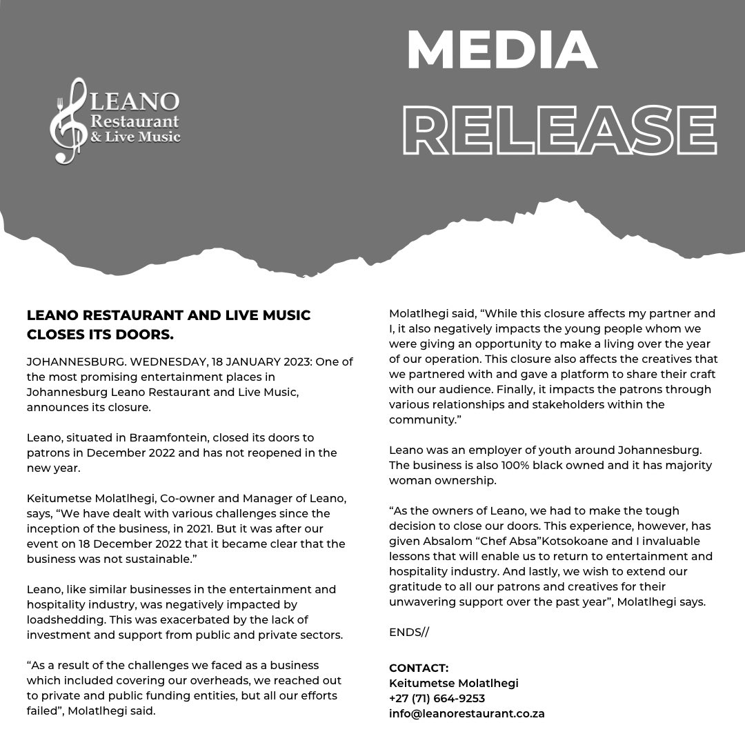 Leano Restaurant & Live Music tweet media